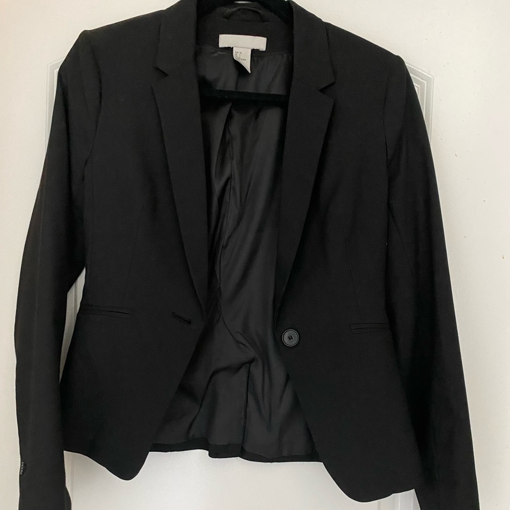Black H&M lined blazer
